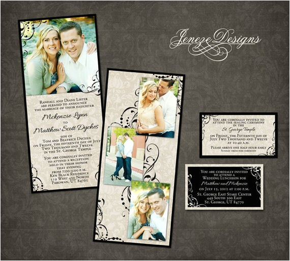 Wedding Invitation Template for Photoshop Wedding Invitation Template Photographers and Photoshop