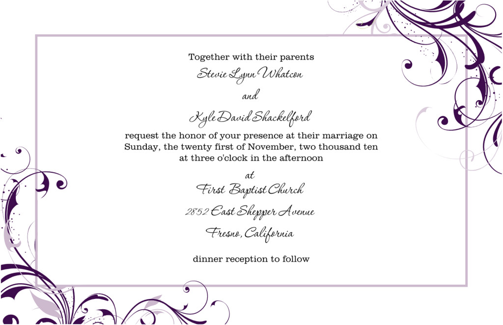 Wedding Invitation Template for Word 8 Free Wedding Invitation Templates Excel Pdf formats