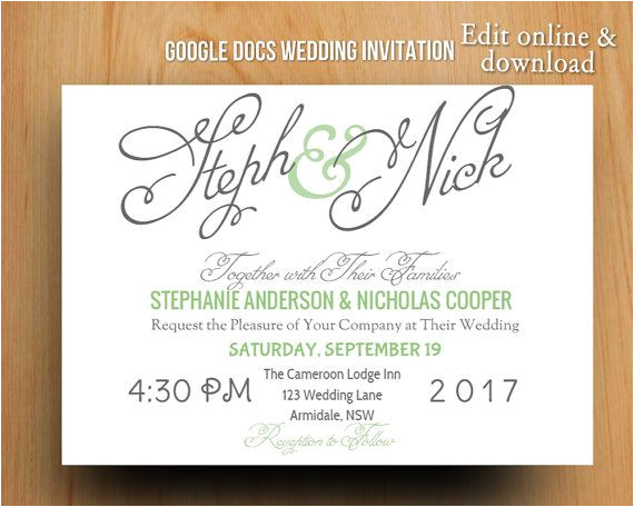 Wedding Invitation Template Google Docs 13 Best Google Docs Templates Images On Pinterest