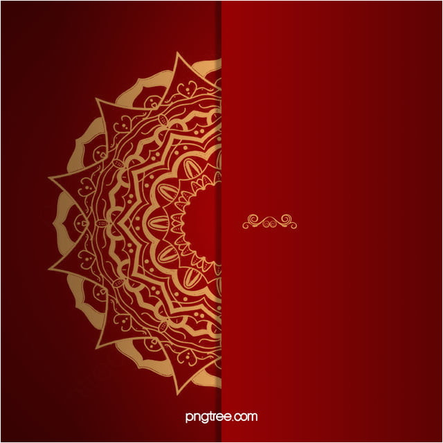 Wedding Invitation Template Hd Red Wedding Invitation Vector Background Red Golden