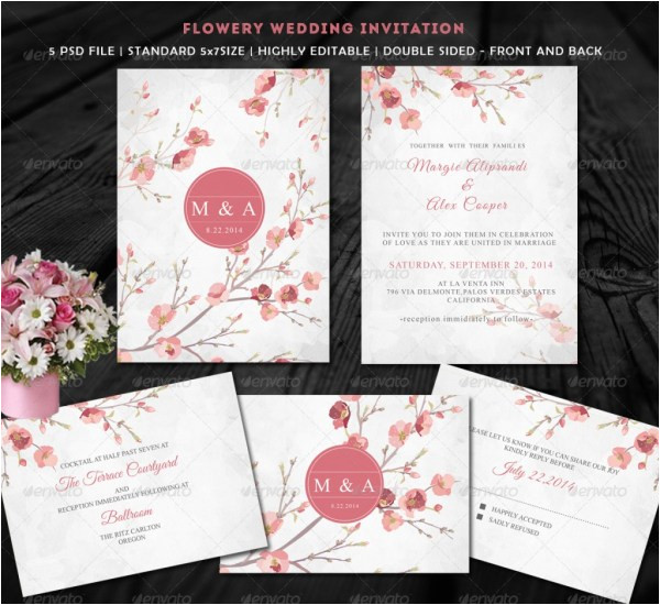 Wedding Invitation Template Indesign Free 37 Awesome Psd Indesign Wedding Invitation Template