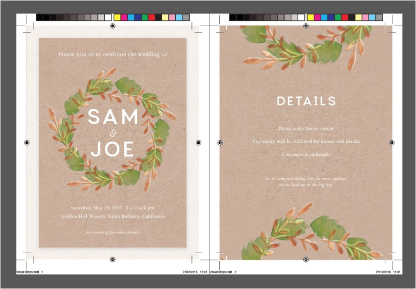 Wedding Invitation Template Indesign How to Create A Rustic Wedding Invitation Template In