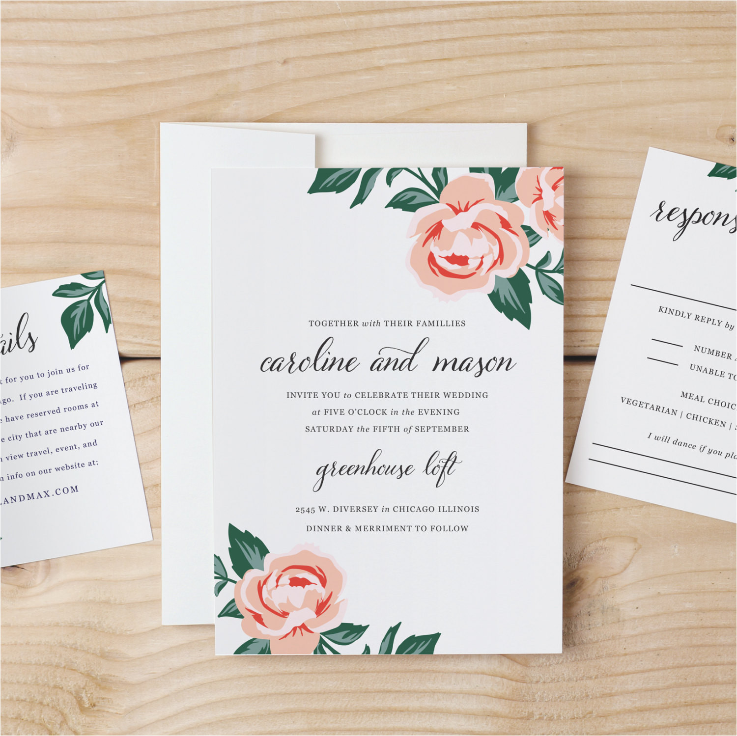 Wedding Invitation Template Pages Diy Wedding Invitation Template Colorful Floral Word or
