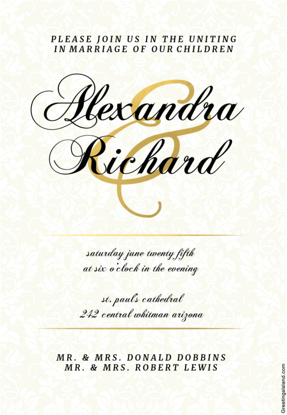 Wedding Invitation Template Pdf Wedding Invitation Template 71 Free Printable Word Pdf