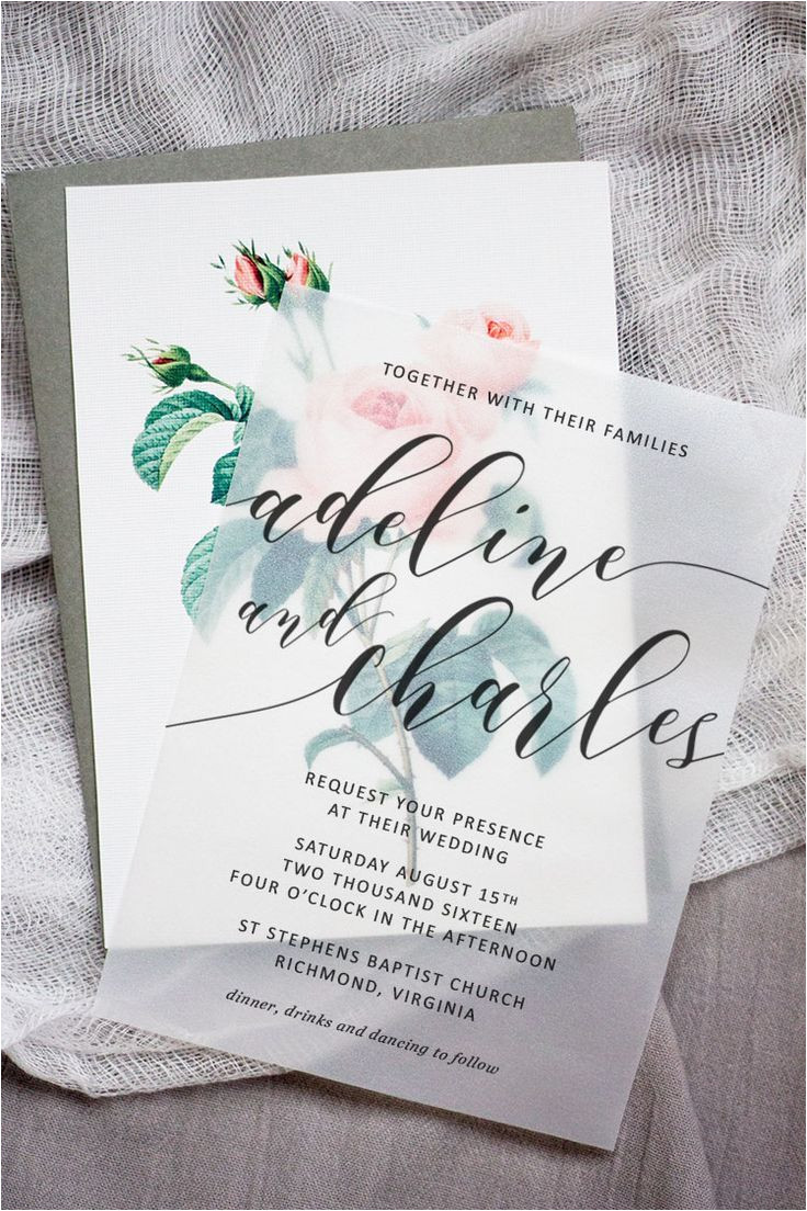 Wedding Invitation Template Pinterest Make these Sweet Floral Wedding Invitations Using Nothing
