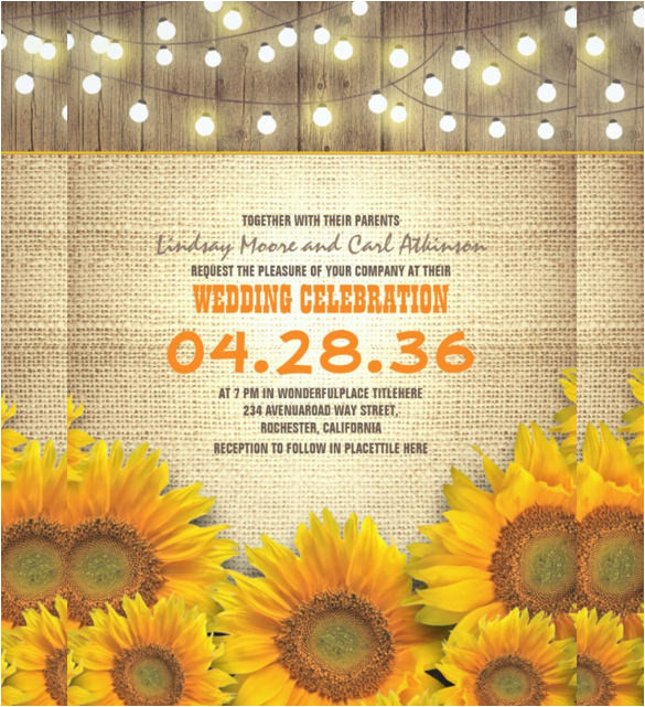Wedding Invitation Template Sunflower 22 Sunflower Wedding Invitation Templates Psd Ai Word Wedding Invitation Template Sunflower 22 Sunflower Wedding Invitation Templates Psd Ai Word