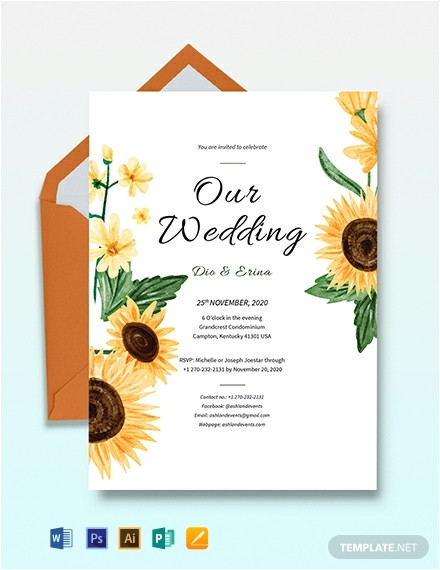Wedding Invitation Template Sunflower 38 Free Wedding Invitation Templates Word Psd Wedding Invitation Template Sunflower 38 Free Wedding Invitation Templates Word Psd