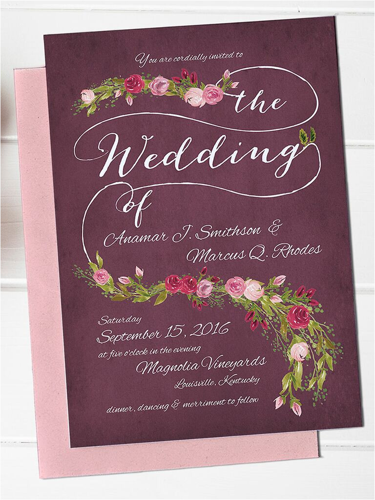 Wedding Invitation Template to Print 16 Printable Wedding Invitation Templates You Can Diy