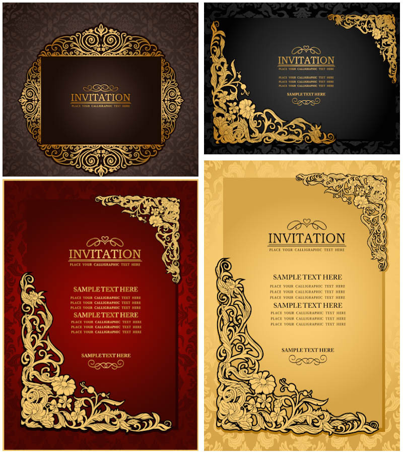 Wedding Invitation Template Vector Graphic Wedding Vector Graphics Blog Page 4