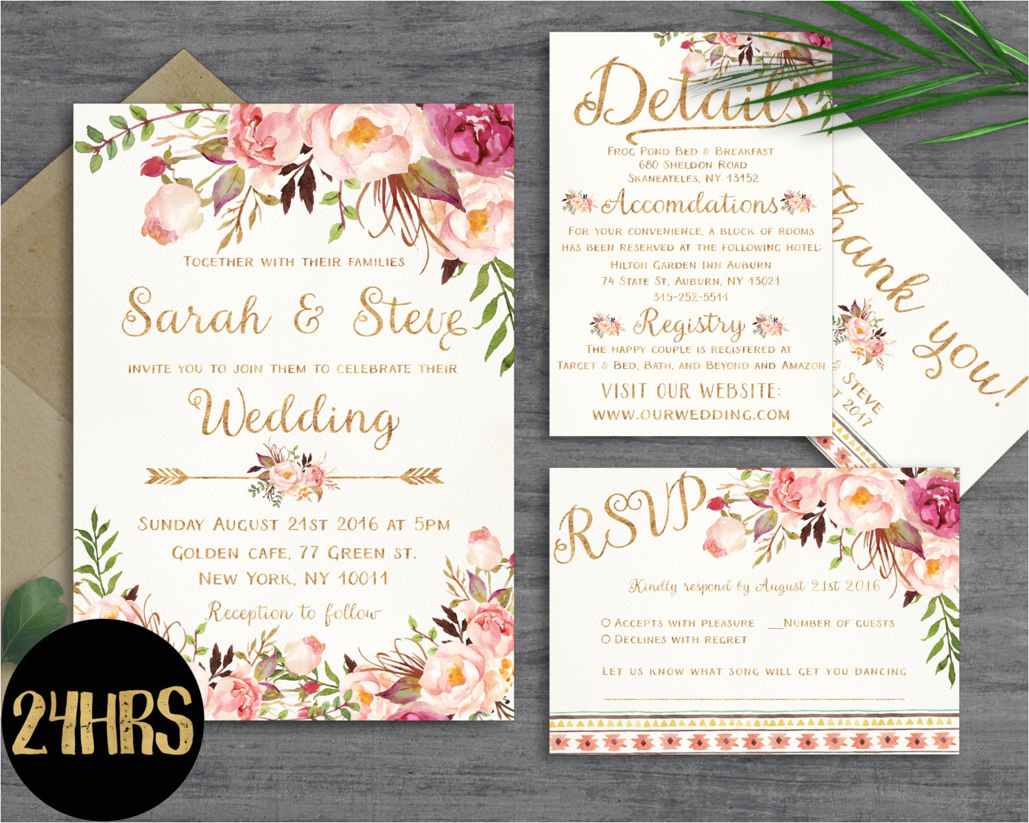 Wedding Invitation Template Website Floral Wedding Invitation Template Wedding Invitation