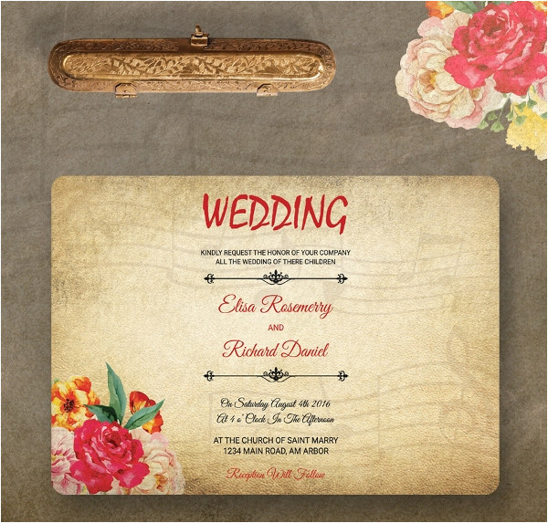 Wedding Invitation Template Whatsapp 40 Wedding Invitation Template Free Psd Vector Ai Eps