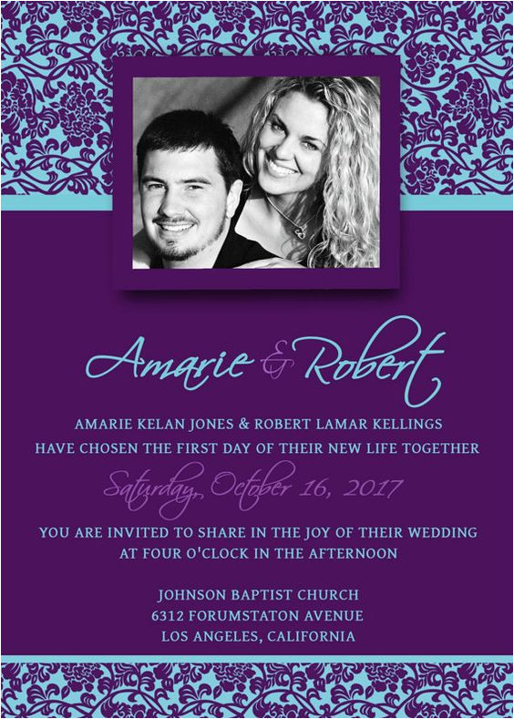 Wedding Invitation Templates Violet Printable Wedding Invitation Template Psd Photoshop