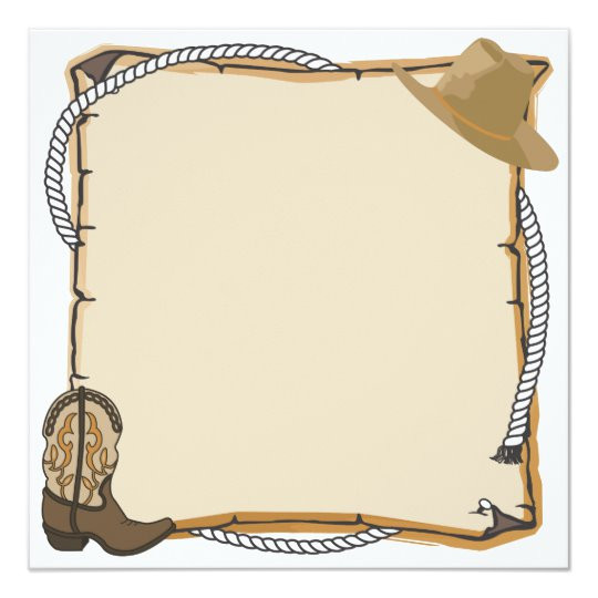 Western Party Invitation Template Country Western Party Invite Blank Zazzle Com