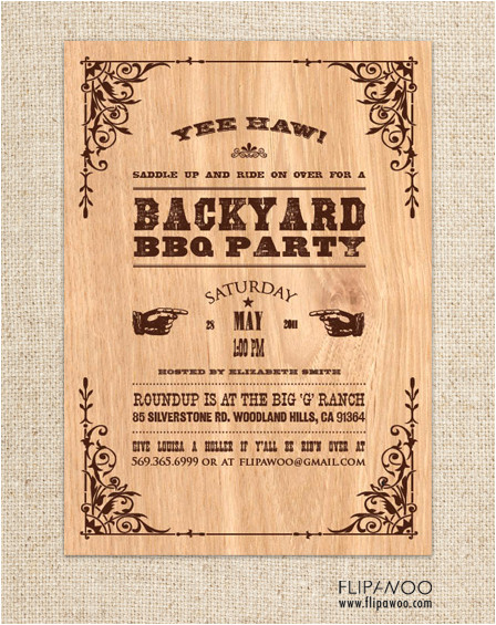 Western Party Invitation Template Flipawoo Invitation and Party Designs Western themed