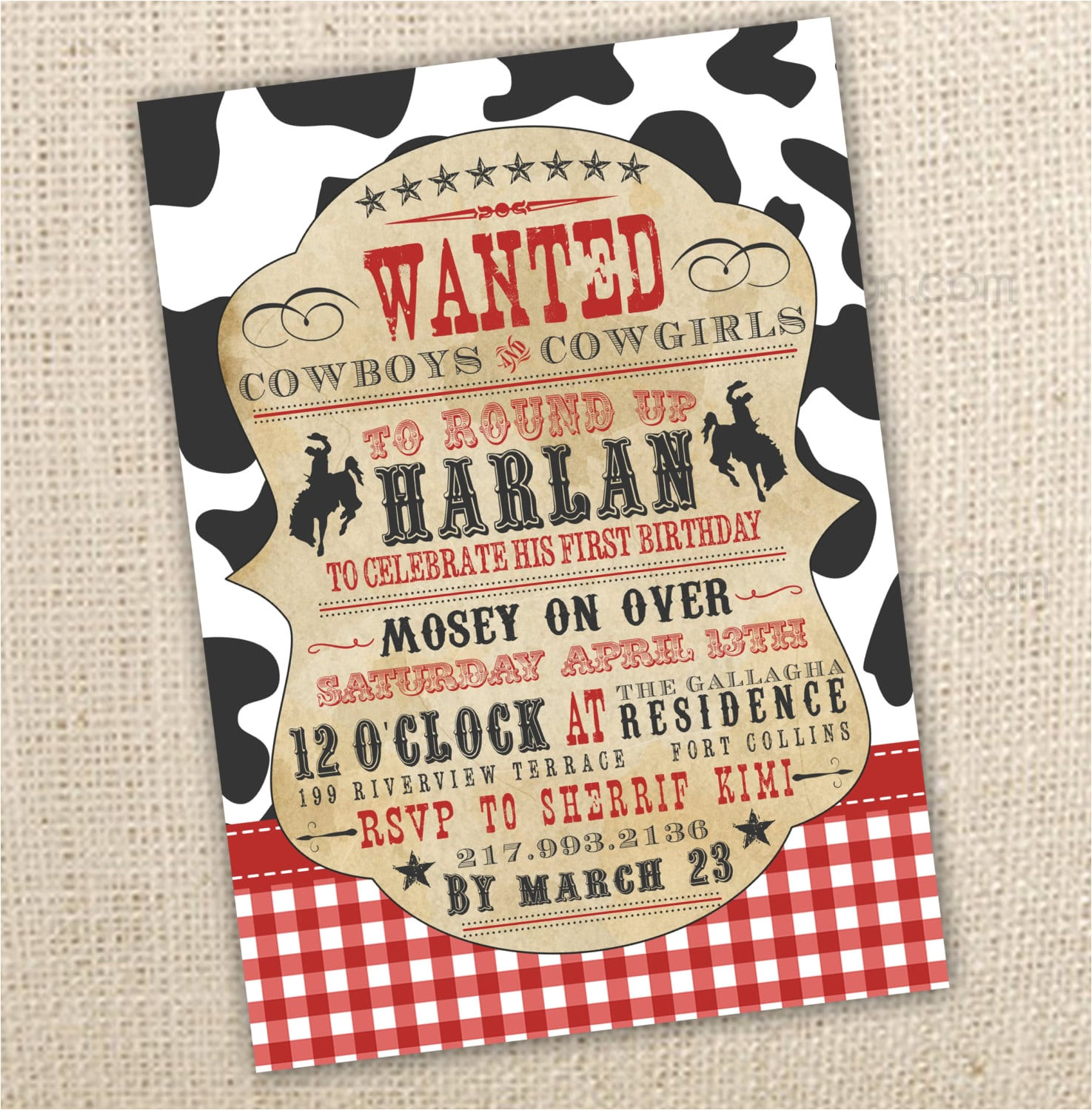Western Party Invitation Template Western Invitation Free Template