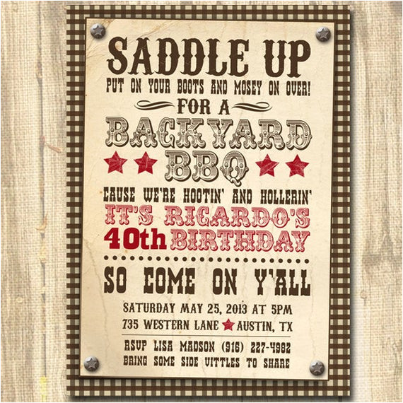 Western Party Invitation Template Western themed Birthday Western Invitation Western theme