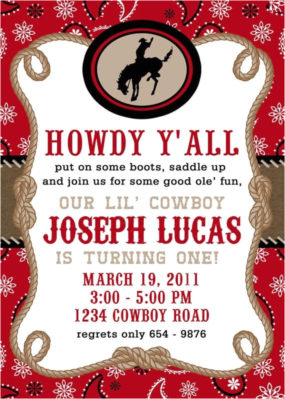 Western theme Party Invitation Template Western Invitation Template Free