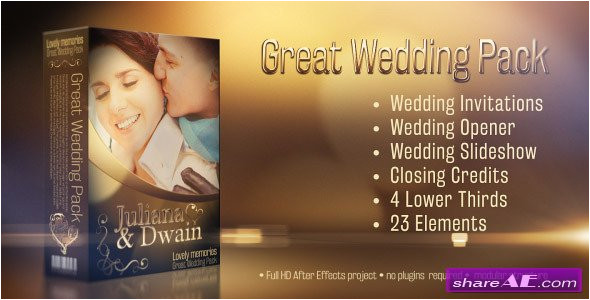 Whatsapp Wedding Invitation Template after Effects Videohive Wedding Pack Lovely Memories after Effects