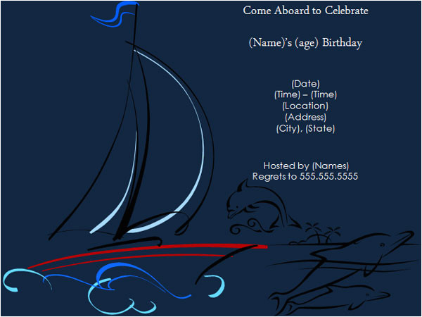 Yacht Party Invitation Template Invitations Save the Dates Pretty Paper and Such On
