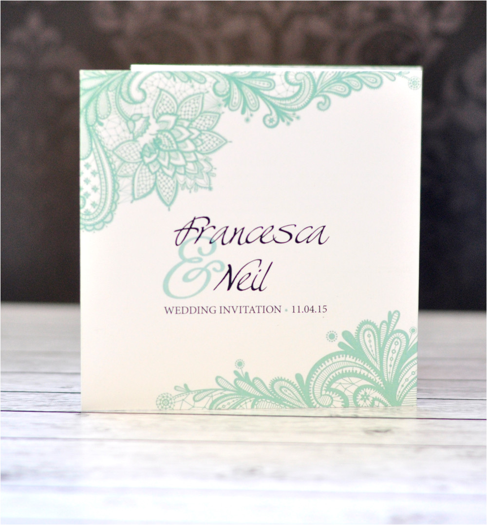 Z Fold Wedding Invitation Template Vintage Lace Z Fold Wedding Invitation