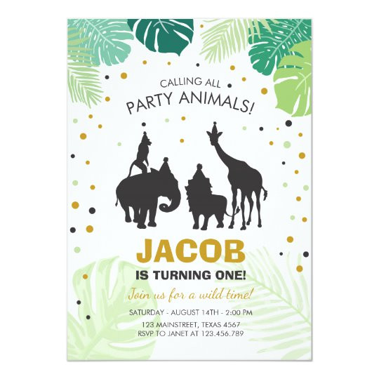 Zoo Birthday Party Invitation Template Safari Birthday Invitation Zoo Wild Jungle Animals