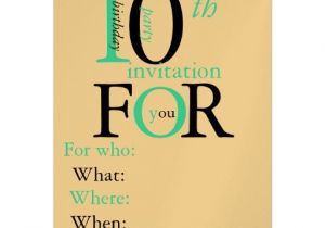 10 Year Old Birthday Party Invitation Wording 40th Birthday Ideas 10 Year Old Birthday Invitation Templates