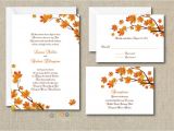 100 Personalised Wedding Invitations 100 Personalized Custom Fall Autumn Wedding Invitations