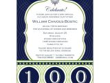 100th Birthday Party Invitation Wording Celebrate His Century 100th Birthday Invitations
