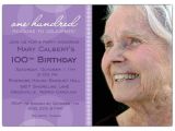 100th Birthday Party Invitation Wording Lavender Circle 100th Birthday Invitations