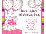 10th Birthday Invitation Quotes 10th Birthday Party Invitation Wording Cimvitation