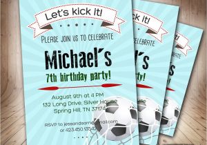 11th Birthday Party Invitations soccer Birthday Invitation for Boys6th 9th 8th 11th Boy