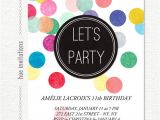 11th Birthday Party Invitations Tween Birthday Party Invitation Confetti 11th Birthday