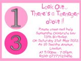 13th Birthday Invitations for Girls Personalised Boys & Girls Teenager 13th Birthday Party