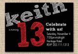 13th Birthday Invitations Printable 13th Birthday Party Invitation Ideas – Bagvania Free