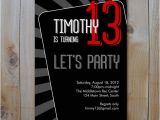 13th Birthday Party Invitations for Boys Teen Boy 39 S Birthday Invitation Let 39 S Party Printable