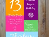 13th Girl Birthday Party Invitations 13th Birthday Party Invitation Ideas Bagvania Free