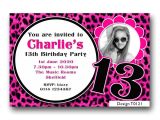 13th Party Invites 13th Birthday Invitation Best Party Ideas