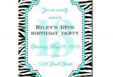 13th Party Invites 13th Birthday Party Invitation Girl Birthday Invitation