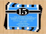 16th Birthday Party Invitations for Boys 13th 15th 16th Birthday Boy or Any Age Adult Birthday Party