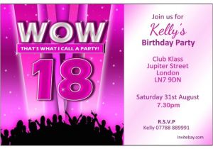 18 Year Old Birthday Party Invitations 18th Birthday Party Invitations