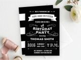 18th Birthday Invitations Male Male Birthday Invitation Male Birthday Adult Birthday