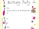 18th Birthday Party Invitation Templates Free 18th Birthday Invitations Template Best Template Collection