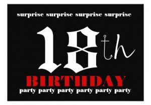 18th Birthday Party Invitation Templates Free 18th Surprise Birthday Party Invitation Template 13 Cm X