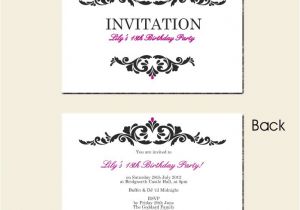 18th Birthday Party Invitation Templates Free Free Printable Surprise 18th Birthday Invitations