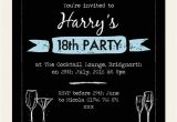 18th Birthday Party Invitations Free 18th Birthday Invitations Boys Chalkboard