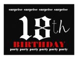 18th Birthday Party Invitations Free 18th Surprise Birthday Party Invitation Template 13 Cm X