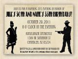 1920s Birthday Party Invitations Roaring 1920 39 S Flapper and Gangter Birthday Invitation
