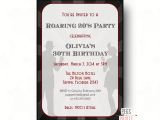 1920s Birthday Party Invitations Roaring 20s Invitation Printable 1920s Birthday Invite