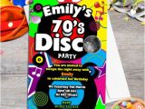 1970s Party Invitations 70s Birthday Party Invitations Collection On Ebay