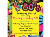 1980s Birthday Party Invitations totally 80 39 S 1980 39 S Retro Birthday Party by